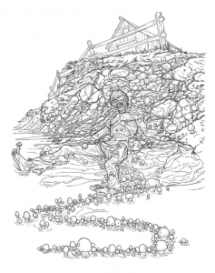 ZombieMushroomDeathColoringImage